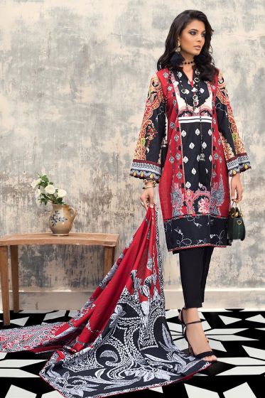 Gul Ahmed the colours of winter Khaddar Embroidered  K-109