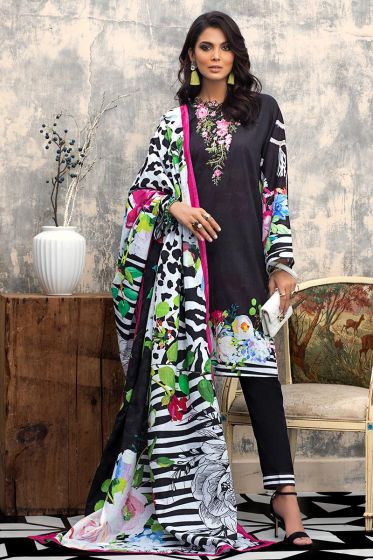 Gul Ahmed the colours of winter Khaddar Embroidered K-110