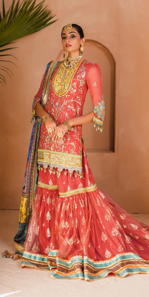 ANAYA BY KIRAN CHAUDHRY DHANAK MEHNDI COLLECTION - TEHSEEN