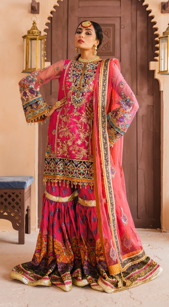 ANAYA BY KIRAN CHAUDHRY DHANAK MEHNDI COLLECTION - JAHANARA