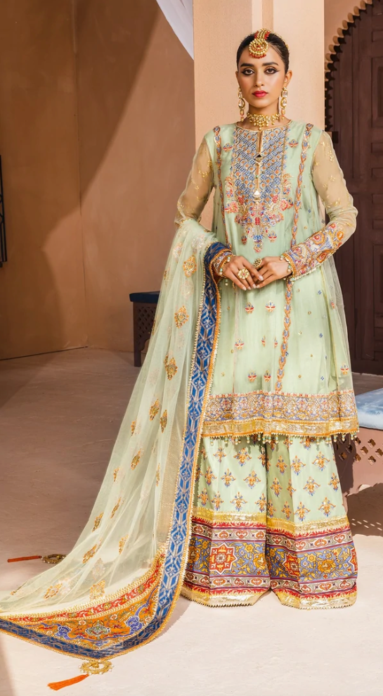 ANAYA BY KIRAN CHAUDHRY DHANAK MEHNDI COLLECTION - MAHAM